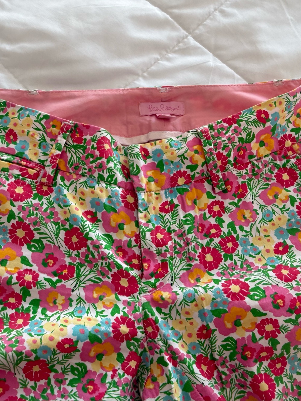 Lilly Pulitzer Floral Cotton Blend Women’s pants size 0 zero